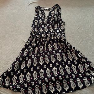 Lush navy print sundress size small